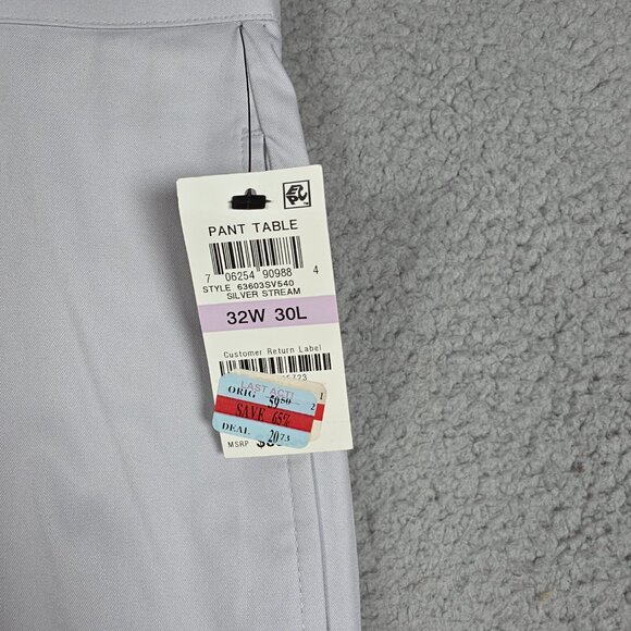 INC International Concepts Pants Mens Size 32x30 Silver London Regular Fit NWT - Picture 6 of 11
